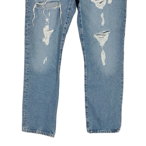 Levi's 501 Distressed High Waist Straight Leg Jeans Size 32 NWT - Picture 4 of 9